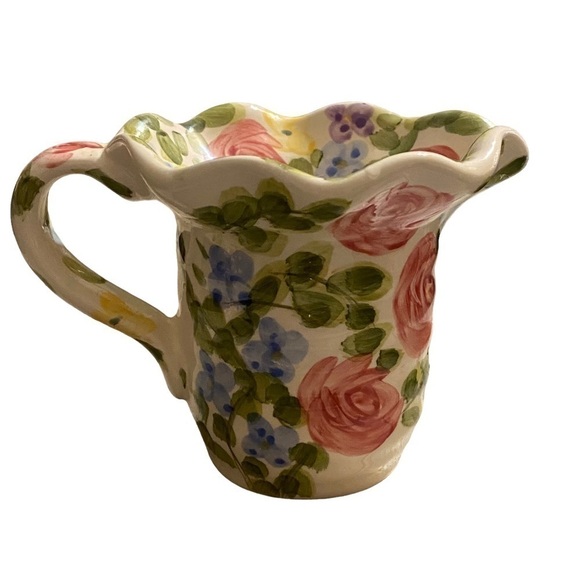 Jardine tabletops unlimited 3 piece hand painted ceramic sugar and cream… - Picture 9 of 11